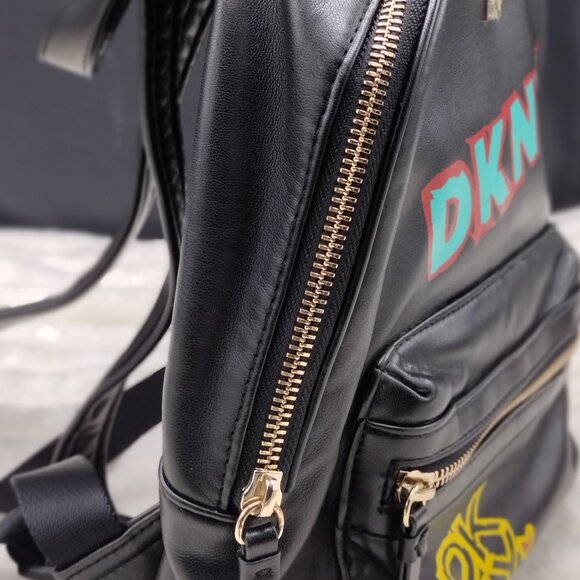 DKNY Casey Medium Backpack Graffiti /Street style bag - Picture 5 of 7